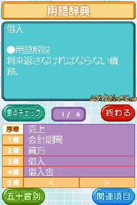 Chou Kantan - Boki Nyuumon DS (Japan) screen shot game playing